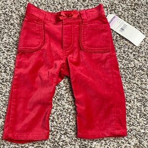 🆕 2006 OshKosh B'gosh Vivid Red Velvet Pants